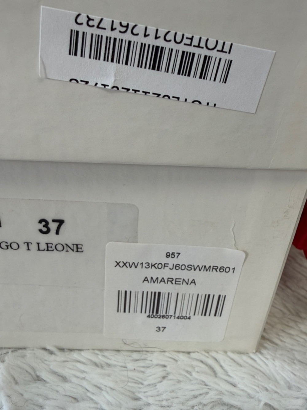 Tod’s Red Amarena Logo Slide Sandals with Matching Dust Bag NIB Size 37 / 6 - Picture 8 of 9